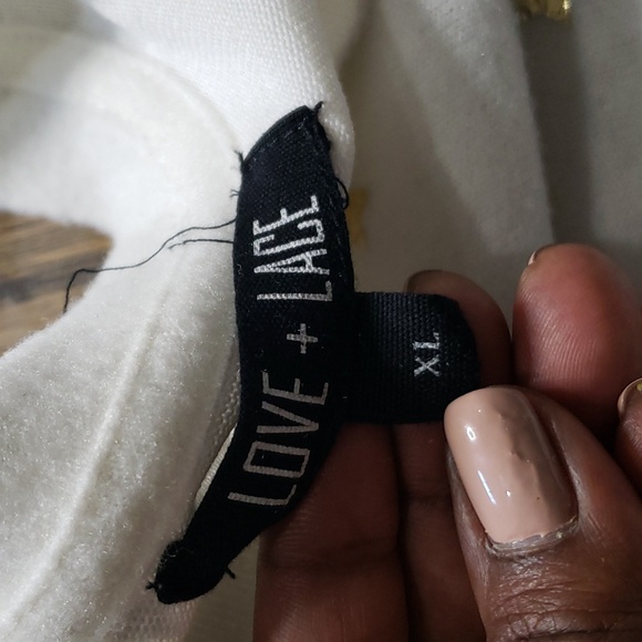 Gold Stars Sheer Sleeves Sweater - Picture 7 of 10